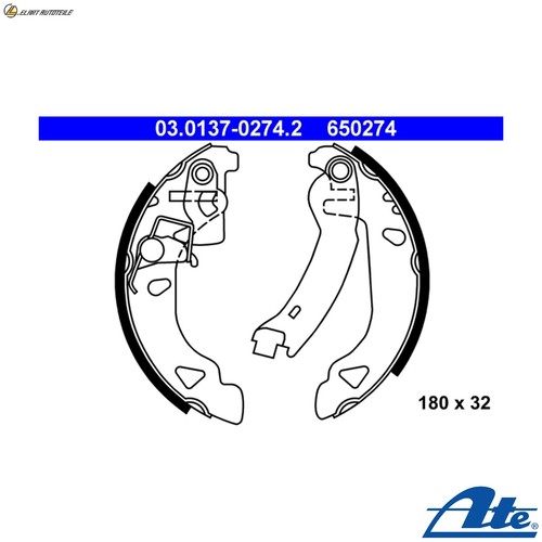 Brake shoe set 0137 - shoe,