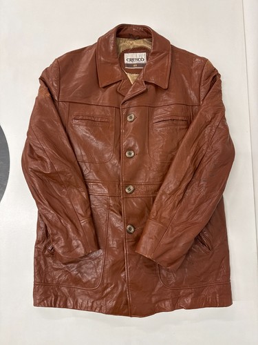 Vintage retro leather jacket