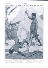 1907 AFRICA Zulu Warriors Zululand Spears  (88)