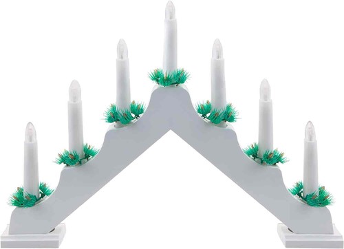 Led wood candle bridge - wood,