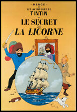  Adventures Of Tintin Secret Of Unicorn  Poster Print Retro Wall Art