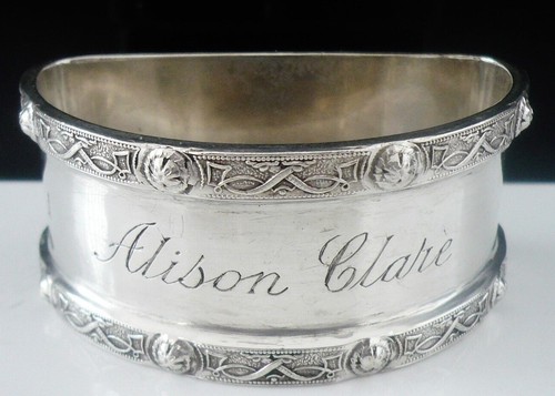 Sterling silver napkin ring - sterling,