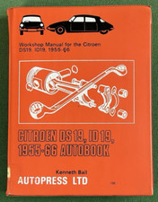 CITROEN DS19, ID19, 1955-66 Autobook Workshop Manual. 