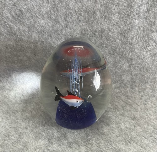 Art glass paperweight - art,