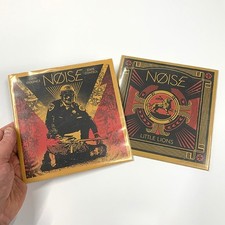 SHEPARD FAIREY OBEY GIANT SIGNED Ltd Ed LITTLE LIONS + STATE CONTROL Vinyl EP 7"