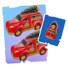 Shortbread Biscuits Red Car