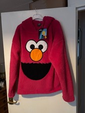 BNWT, SESAME STREET, ELMO FLEECE PYJAMA TOP, SIZE XL - 18 / 20