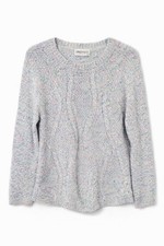 M&S Indigo Jumper 8 Wool Blend