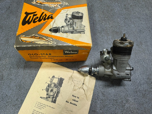 Vintage webra glo star r - glo-star, r/c