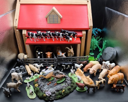 Wooden farm barn animal - barn, &
