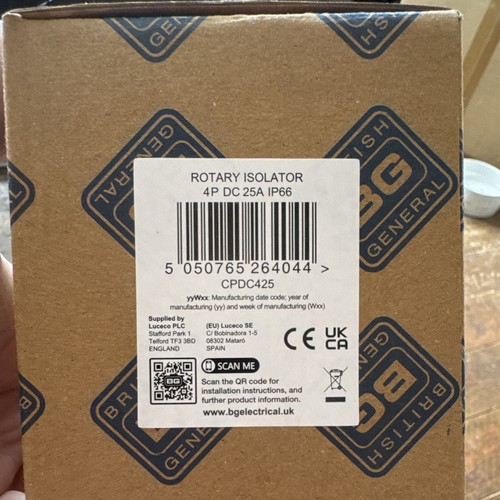 Rotary isolator switch 4 - bg,