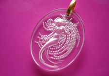 Beautifu Lalique Naiade Crystal Pendant Necklace NIB