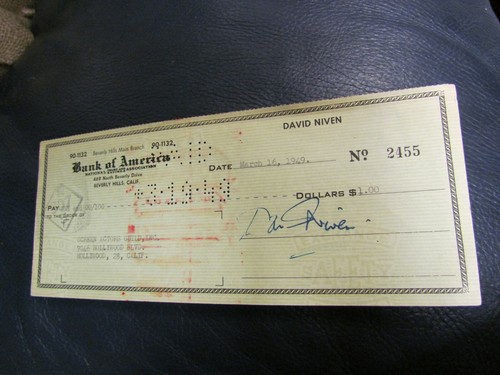 David niven hand signed - david,