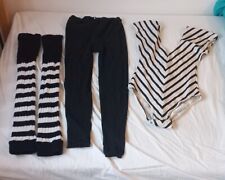 Vintage workout bundle. Leotard, legwarmers and footless tights