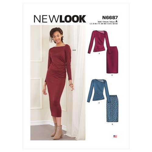 New look 6687 sewing pattern - new,