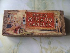 Vintage 1930's Price’s Mikado carved design boxed candles