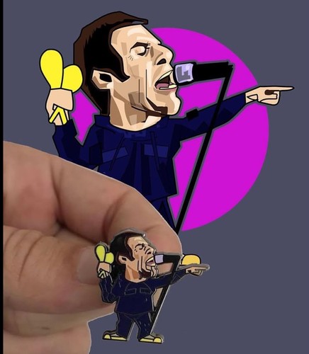 Liam gallagher oasis pin badge - gallagher,