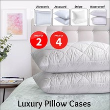 Quilted pillow protectors - quilted,