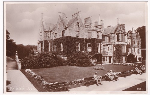Rppc belleisle house ayr - rppc,