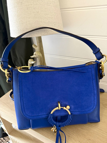 Leather suede handbag - leather/suede,