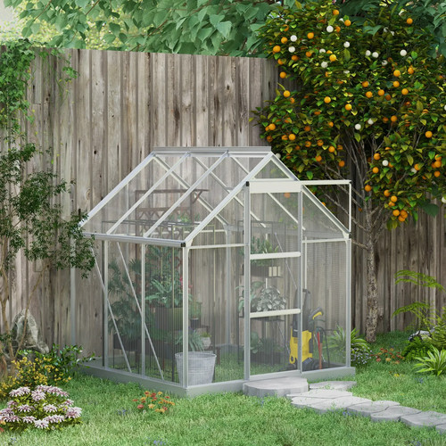 Walk greenhouse foundation - in,
