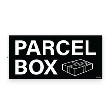Black Parcel Box Self Adhesive