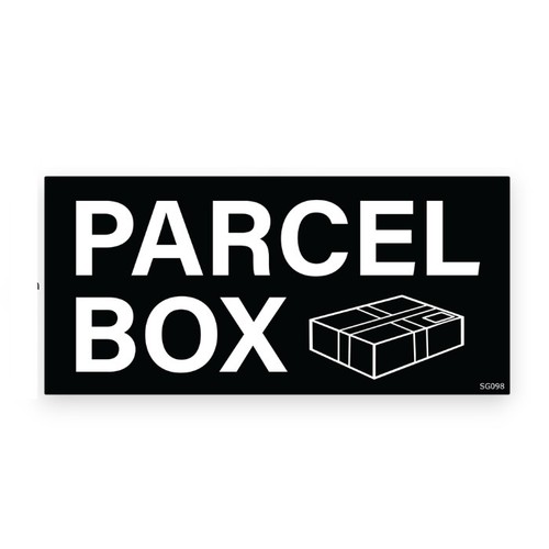 Black parcel box self - black,