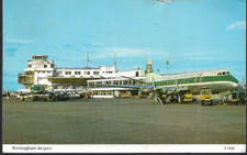 Birmingham - Airport - Dennis postcard, 1969 pmk