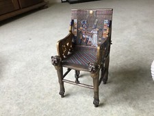 model Egyptian King  Tutankhamun throne