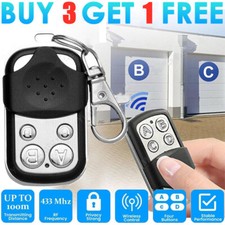 Replacement Garage Door Electric Gate Cloning Remote Control Key Fob 433Mhz