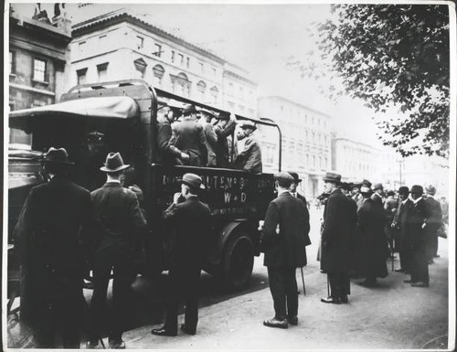 Lorries used for transport