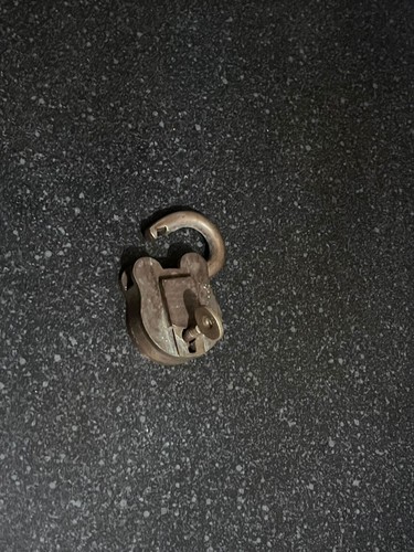 Antique brass padlock - antique,