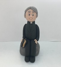 Handmade Edible Vicar, Priest, Flock, Cake Topper Decoration, Birthday