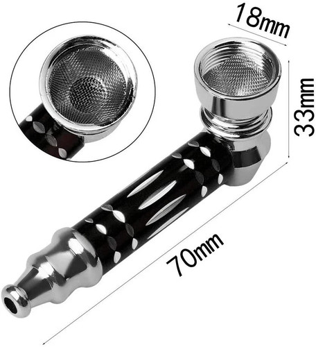 Metal smoking pipe with - pipe, five