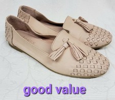 Jones Bootmaker Womens Flat Shoes UK Size 5 Pale Peach Colour Leather Loafers