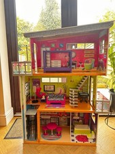 Wooden elc dollhouse - wooden, with