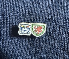Football Pin Badge Cardiff
