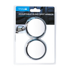 Blind Spot Car Bike Van Suv Adjustable Blind Spot Mirror Wide Angle Parking x 2