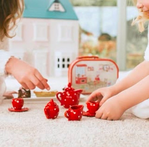 Children tea set - set, (porcelain)