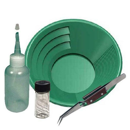 Green gold pan panning kit - 14",