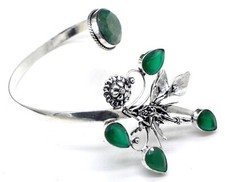 925 Sterling Silver Green Ruby