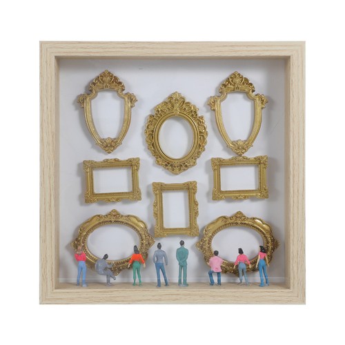Museum silhouette box diy - diy, mini