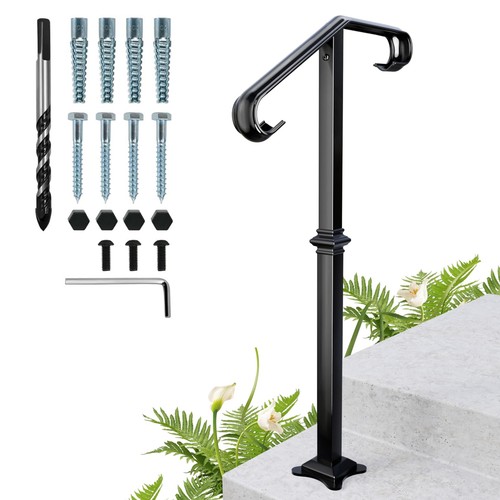 Single post wrought - single, iron