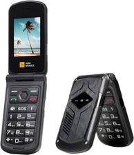 AGM M10 Rugged Basic Flip Cell Phone 4G Waterproof & Drop-Proof Dual SIM 98dB Sp