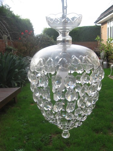 Vintage antique cut glass dome - antique,