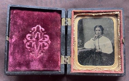 Antique ambrotype photo - antique,
