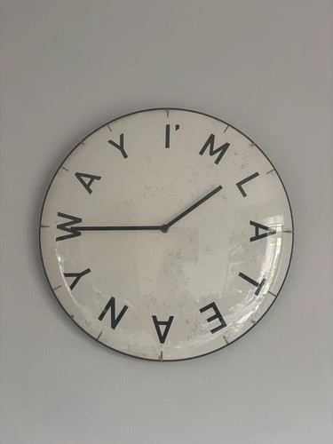 Wall clock 40cm - 40cm, industrial