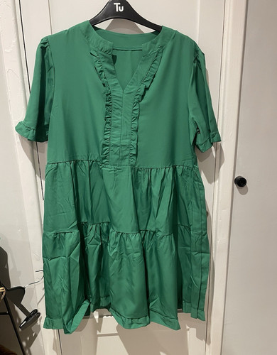 Women green smock dress - women's,