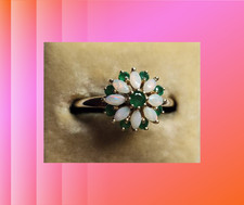 Vintage Emerald & Opal 9ct