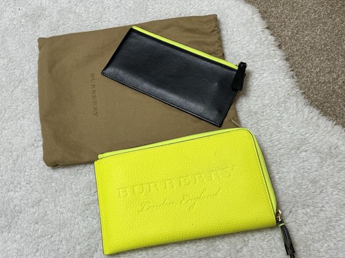 Burberry neon wallet